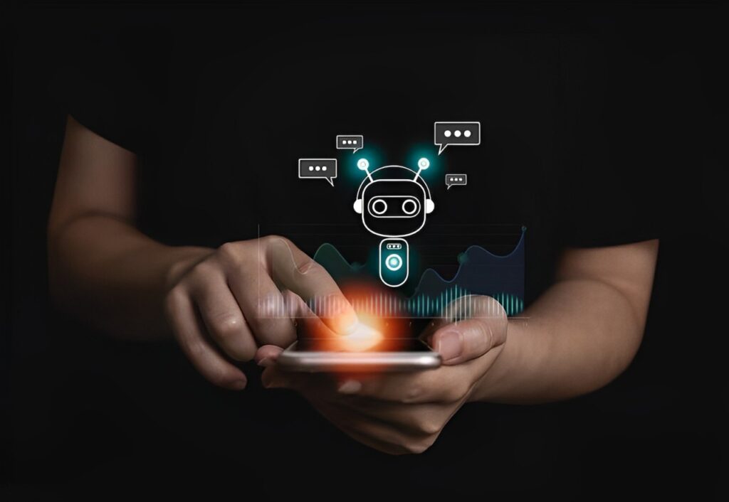 talking to a chatbot