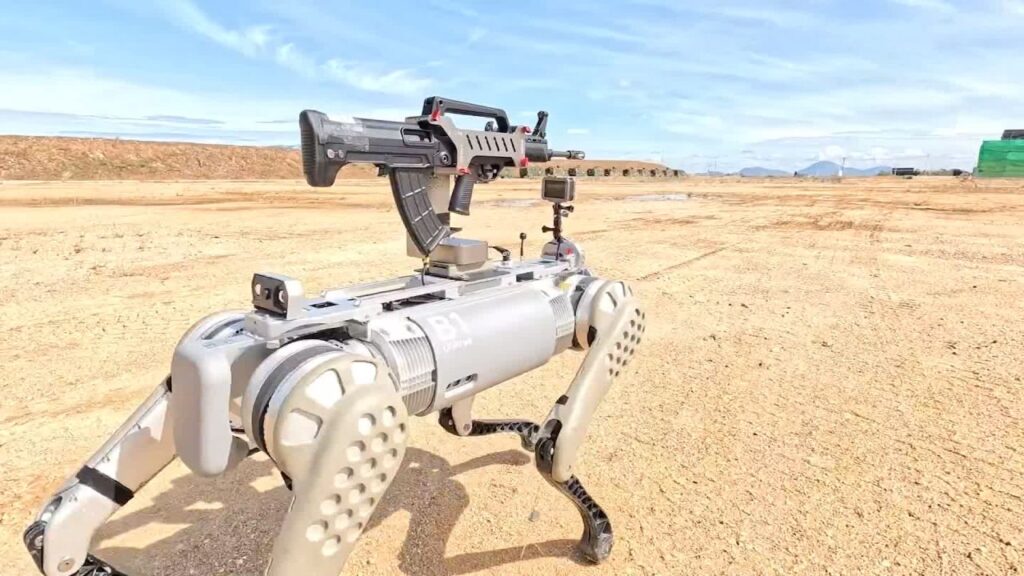 china war robot dog
