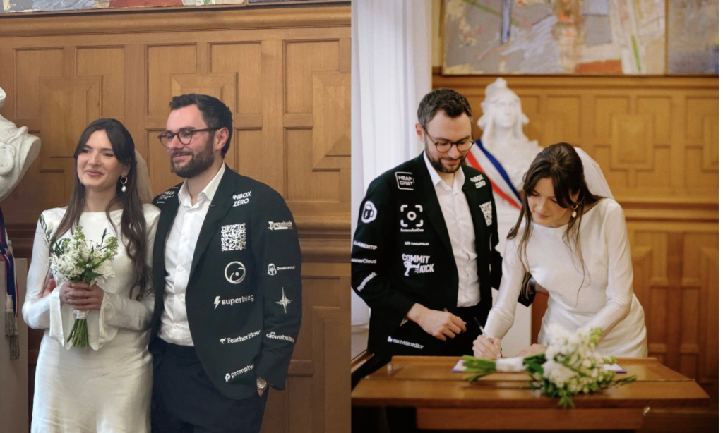 Siguroi lekët e dasmës me reklamat e startup-eve në xhaketë, ja historia e dhëndrit Francez më të famshëm të momentit