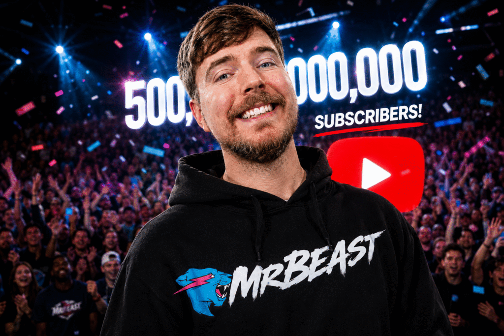 MrBeast hyn në histori: Arrin 500 milionë abonentë në YouTube dhe merr një çmim unik