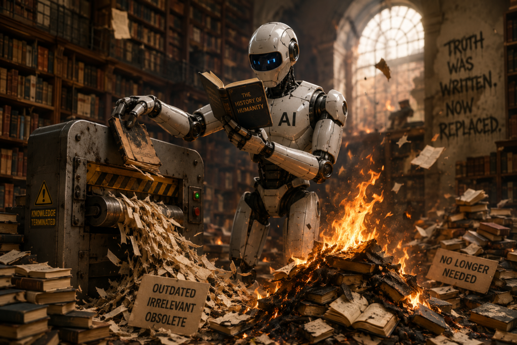 Kompanitë e AI-së po blejnë libra të vjetër për të trajnuar modelet e tyre, dhe më pas i shkatërrojnë AI destroying books